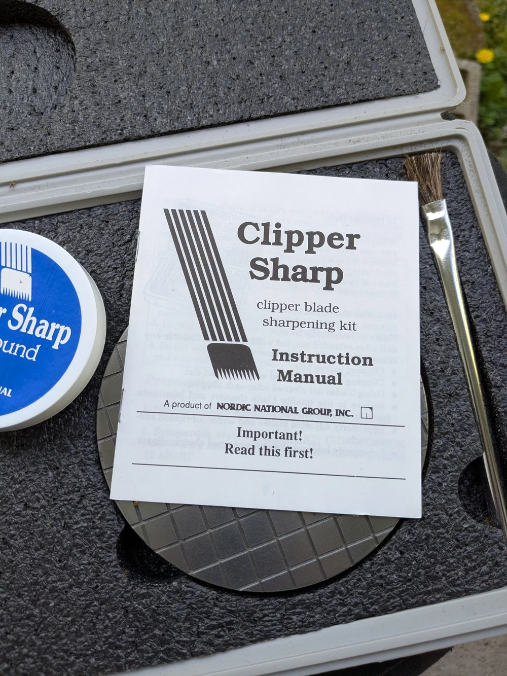 Clipper Sharp Dog Clipper Blade Sharpening Kit - Never Used
